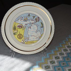 Michigan Collector's Plate, Vintage by Pea…